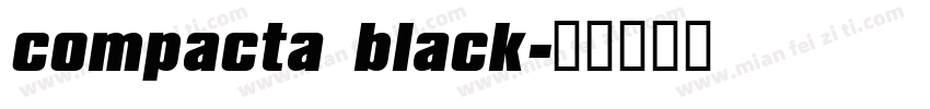 compacta black字体转换